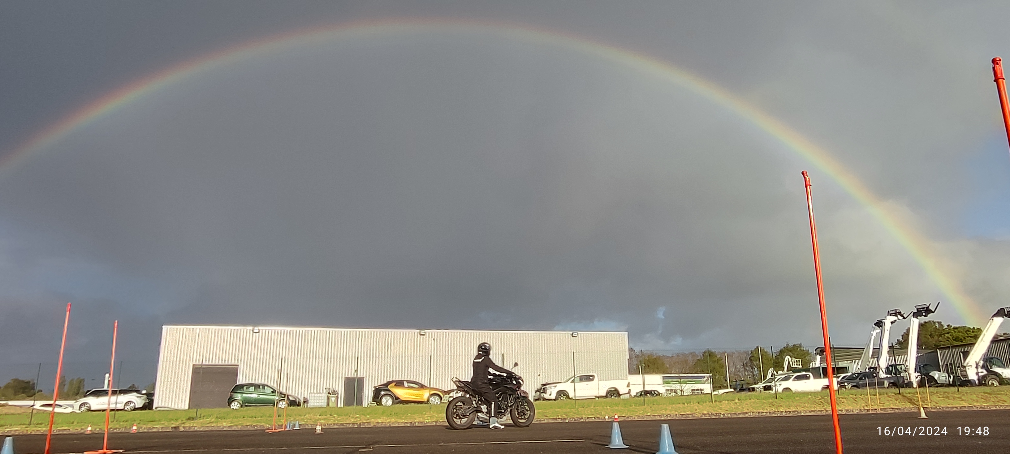 Même quand la météo n'est pas parfaite, la moto est un plaisir
