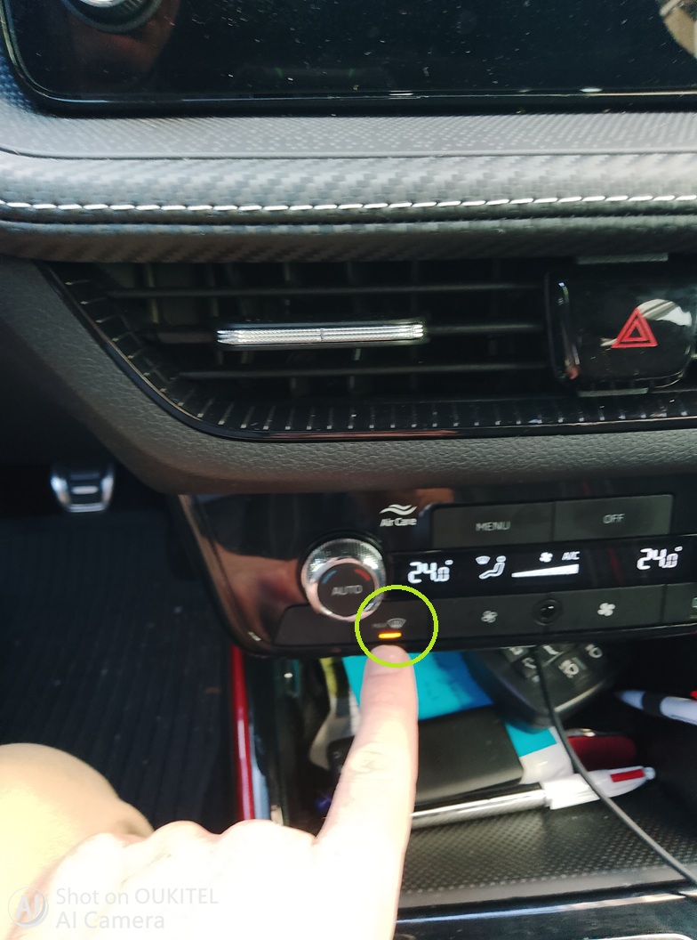 Commande de désembuage avant