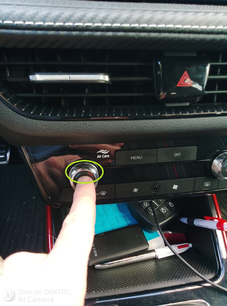 Commande de gestion air chaud - froid et automatique