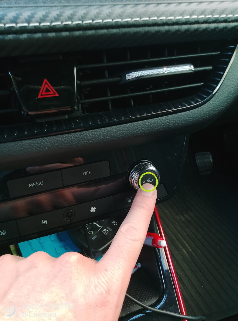 Commande de recyclage de l'air