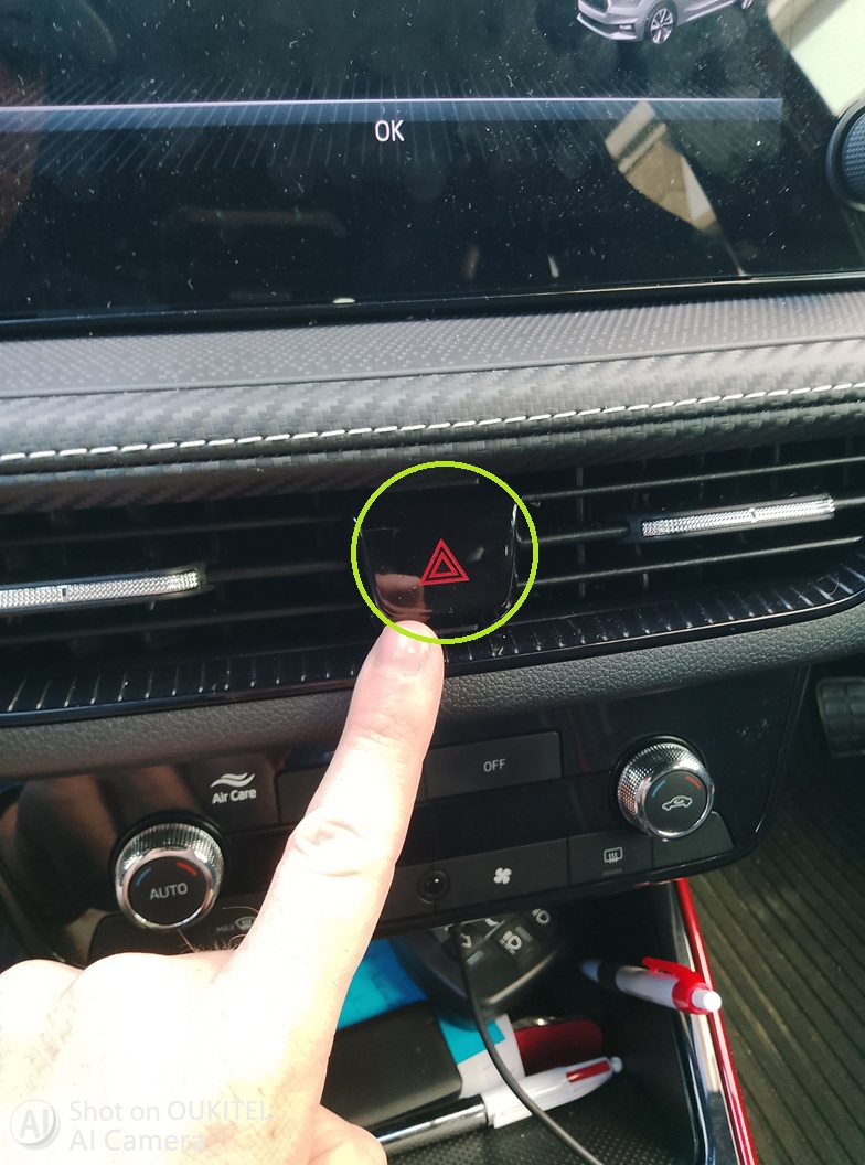 Commande des feux de détresse