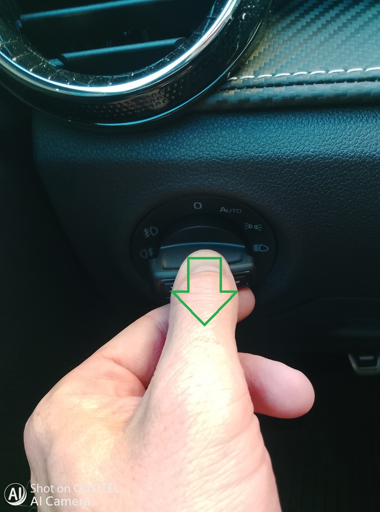 Feux de brouillard arrière activés